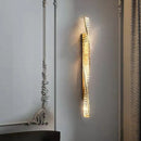 Axyaa Luxury Crystal Wall Sconce - Dimmable LED Bedside Lamp, Gold Steel, Indoor Lighting