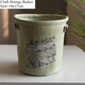 Axyaa Turtle Back Leaf Planter Pot with Burlap Handle: Stylish Home Decor & Storage Solution