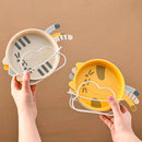 Axyaa Cat Pattern Dessert Plate: Reusable, Microwave Safe Kitchen Tableware