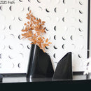 Beveled Metal Vase Table Decoration Geometric Crafts Aesthetic Decor for Axyaa