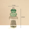 Axyaa Double Glazing Stained Glass Vase Hydroponics Terrarium Home Decoration