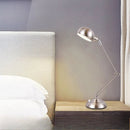 Axyaa Silver Desk Lamp: Romantic Classic Nordic LED Table Lamp for Modern Home Decor