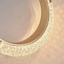 Axyaa Golden LED Chandelier for Dining Room, Bedroom, and Restaurant Decor