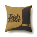 Axyaa Halloween Pumpkin Ghost Print Pillow Cover 45X45CM