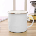 Axyaa Mushroom Enamel Coffee Mug with Handle - Creative Tea Water Cup Ideal for Travel