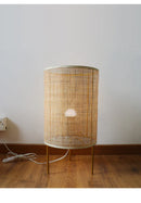 Axyaa Bamboo Rattan Table Lamp - Japanese Style Bedroom Decor