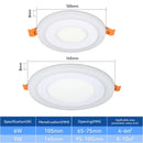 Axyaa Dual Color Panel Light: Dimmable Modern LED Ceiling Lamp for Bedroom & Kitchen