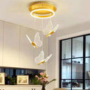 Axyaa Butterfly Acrylic LED Chandelier for Bedroom, Home Décor - Pendant Ceiling Light