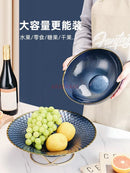 Axyaa Glass Fruit Tray for Home and Office Decor, Snacks, and Candy Storage