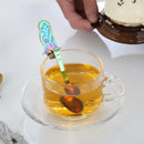 Axyaa Titanium Love Spoon: Creative 304 Stainless Steel Coffee Spoon for Mug