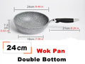 Axyaa Ceramic Non-Stick Wok Frying Pan for Induction Cooker and Gas Stove