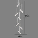 Axyaa Staircase Chandeliers Hanging Light Modern LED Pendant Lamps Indoor Living Room Lighting