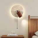 Axyaa Retro LED Bedside Wall Light | Natural Yellow Stone | Bedroom Atmosphere Lighting