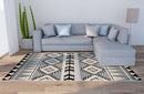Axyaa Geometric Print Carpet for Boho Home Decor