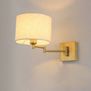 Axyaa Swing Arm Wall Lamp: Modern Iron Foldable Light for Bedroom, Study & Hotel
