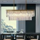 Axyaa Crystal Chandelier Pendant Light for Living Room and Dining Room