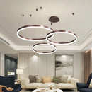 Axya Dimmable 5-Ring LED Pendant Lights for Modern Home Decor