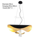 Axyaa Lotus Leaf Art LED Pendant Chandelier for Living Room & Bedroom