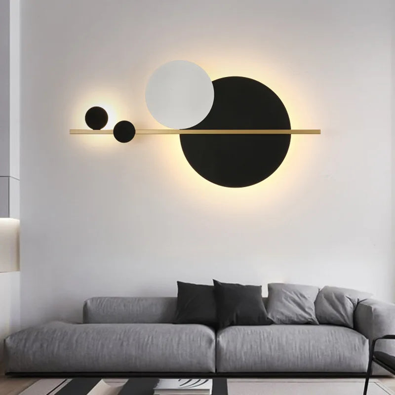 Axyaa Nordic Minimalist LED Wall Lamp for Modern Bedroom and Living Room