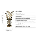 Axyaa Modern Vase Table Lamp LED Aluminum Wire Decorative Desk Light