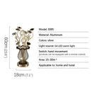 Axyaa Modern Vase Table Lamp LED Aluminum Wire Decorative Desk Light