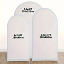 Axyaa Wedding Arch Set Backdrop Double-Sided Elastic Fabric Dome Kit