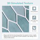 Axyaa PVC Prismatic Wall Panels - Set of 10, Easy Install Waterproof Tile Stickers