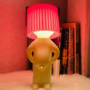 Axyaa Pleats LED Table Lamp: Unique Reading Light for Bedroom, Kids' Gift