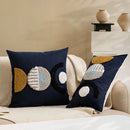 Axyaa Moon Tufted Texture Pillow Case for Home Décor Sofa Couch Bed