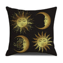 Axyaa Gold Printed Decorative Linen Pillow Cover