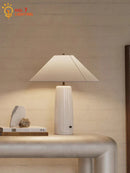 Axyaa Wabi-sabi Marble Table Lamp LED E27 Retro White/Gray Desk Light
