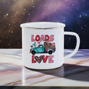 Axyaa Sunflower Love Enamel Mug Set for Camping & Hiking