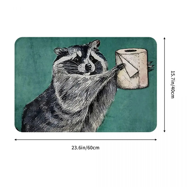 Axyaa Black Cat Bathroom Toilet Mat 40x60cm