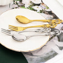 Axyaa Rainbow Stainless Steel Cutlery Set - 6Pcs Flatware for Kitchen Party