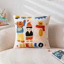 Axyaa Cartoon Embroidered Pillowcase Set for Kids Room Decor