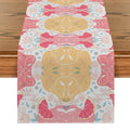 Axyaa Peach Fruit Branches Table Runner for Home Wedding Centerpieces