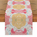 Axyaa Peach Fruit Branches Table Runner for Home Wedding Centerpieces