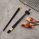 Axyaa Portable Alloy Chopsticks Set Non Slip Dishwasher Safe Sushi Sticks