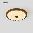 Axyaa Nordic Wood Grain Ceiling Light, Modern French Bauhaus Style