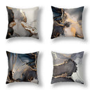 Axyaa Marble Pattern Cushion Cover Set for Home Decor