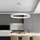 Axyaa Modern Minimalist Round Ring LED Chandelier for Home and Office Decor