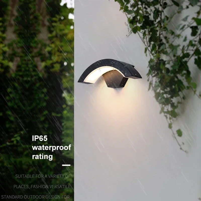 Axyaa Outdoor Waterproof LED Wall Sconce Spotlight for Porch Garden Balcony