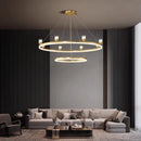 Axyaa LED Pendant Chandelier: Modern Indoor Lighting for Living and Dining Room