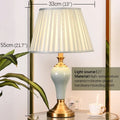 Axyaa Luxury Ceramics Table Lamp LED Modern Design for Living Room Bedroom