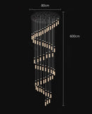 Axyaa LED Pendant Light Chandeliers for Modern Living & Dining Room Lighting