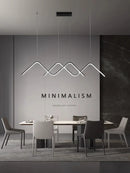 Axyaa Geometric LED Pendant Lights for Modern Dining Room & Kitchen Chandelier