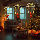 LED Santa Claus Parachute Lights by Axyaa: USB-Powered, 8 Modes for Indoor/Outdoor Christmas Decor