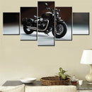 Axyaa Cool Bikes Canvas Wall Art Poster Set for Living Room Decor