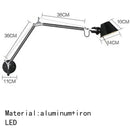 Axyaa Metal Straw Hat LED Wall Lamp with Rotatable Light, Bedroom Study Reading E27 Switch, Adjustable Lighting