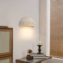 Axyaa Small LED Wall Sconce Yellow Travertine Wabi Sabi Wall Lamp